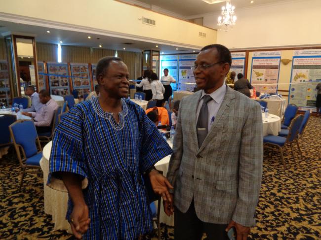 Participants at Ghana Forum. On the right Chief Clement Bugase of CWSA