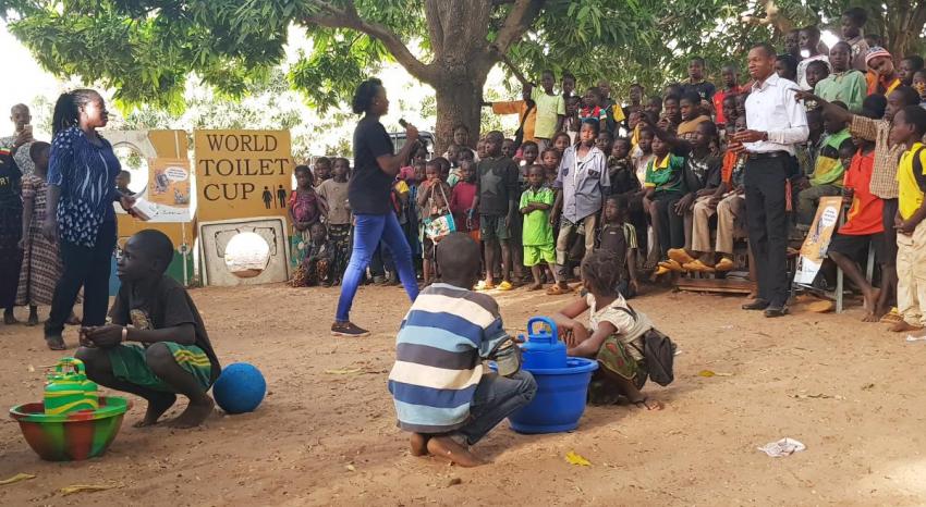 WASH united school event in Banfora district