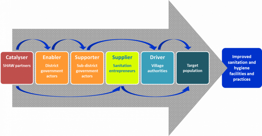 The programme’s main actors and the capacity building process flow