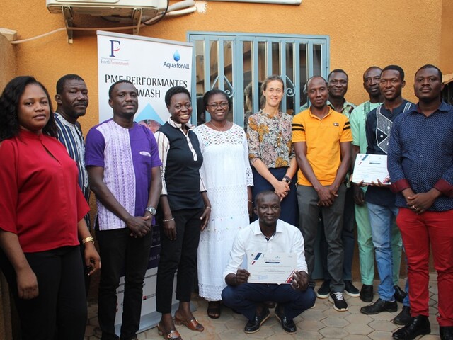 Participants at the training session on entrepreneurial leadership in Burkina Faso