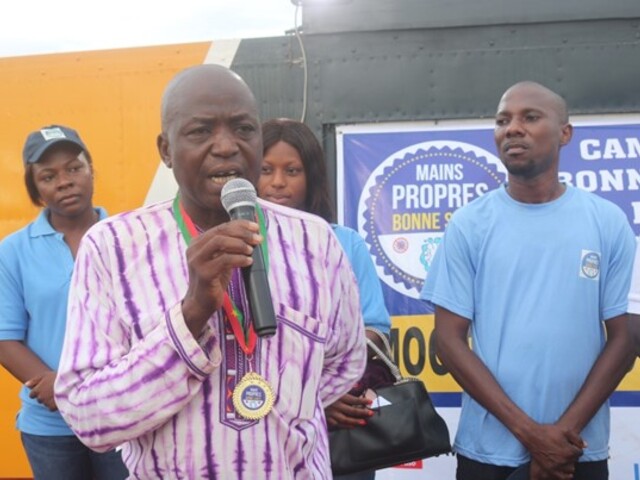 Yameogo Abdoul Karim, representing the mayor of the rural commune of Mogtedo (Ph. Production Universal)