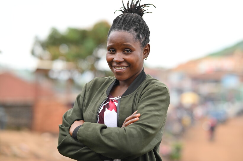 Grace Kansiime, mobile money kiosk owner, Uganda