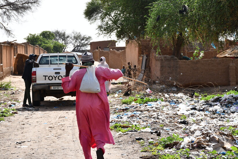 The waste management challenges in Kornaka that Mr. Alassan Tsahirou, Mayor of Kornaka is aiming to solve