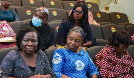 Vida Duti, IRC Ghana Country Director (1st from left) at the session