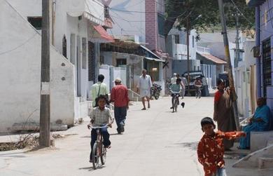 Road in Venkatapuram, India