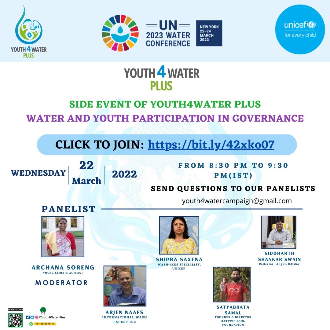 UN Water 2023 Virtual Side Event Water and Youth Participation in